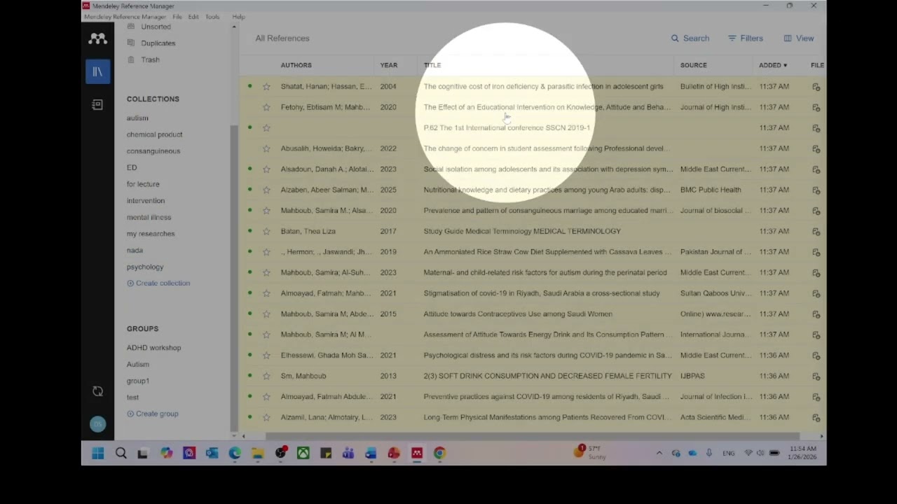 Reference management with Mendeley ادارة المراجع العلمية و كتابة البحث العلمي باستخدام مينديلي