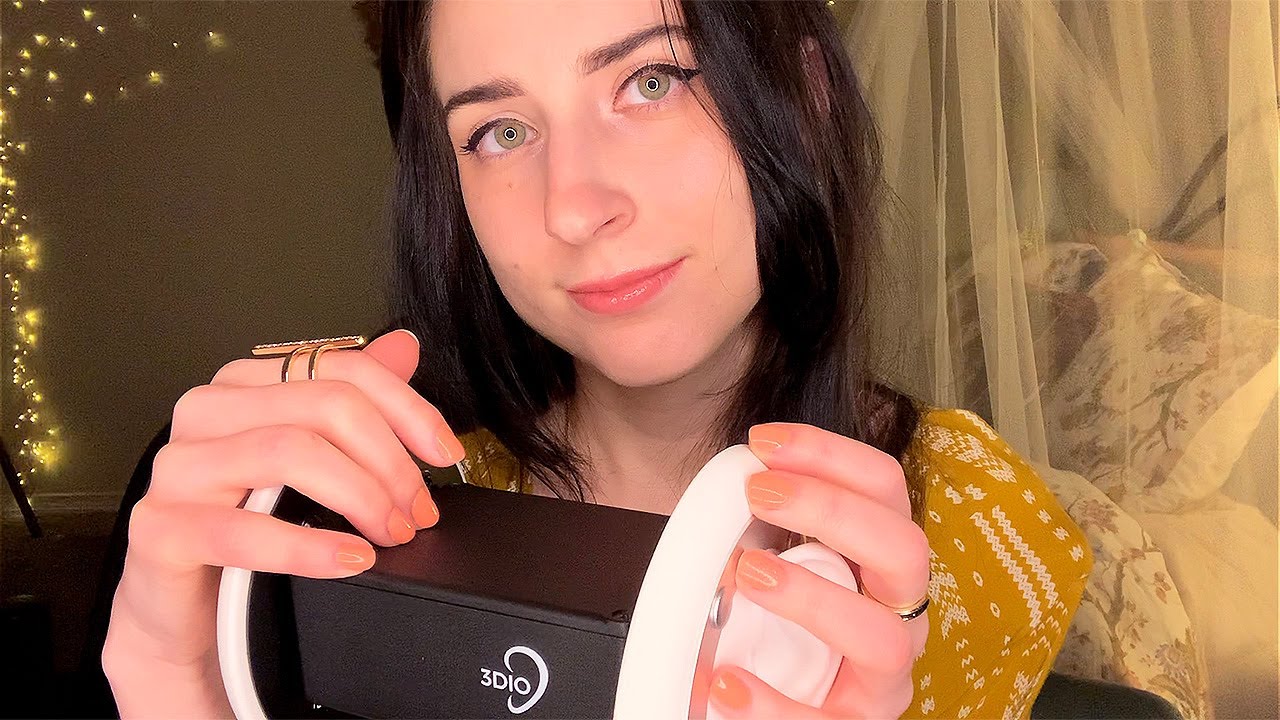 ASMR 3DIO Gentle Tapping and Scratching (rings and base) No Talking