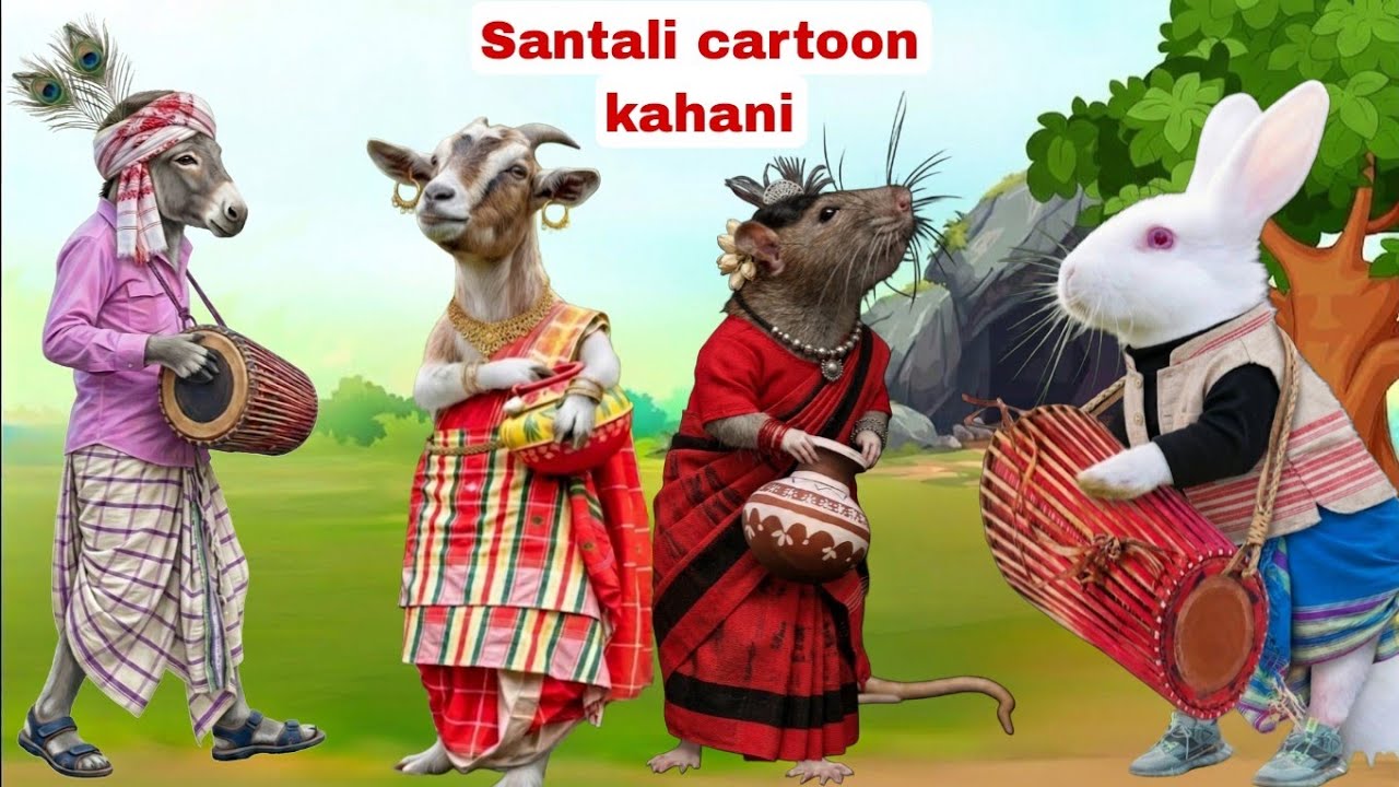 Tarup aar dangri || Santali kahani|| Santali cartoon kahani video 2026