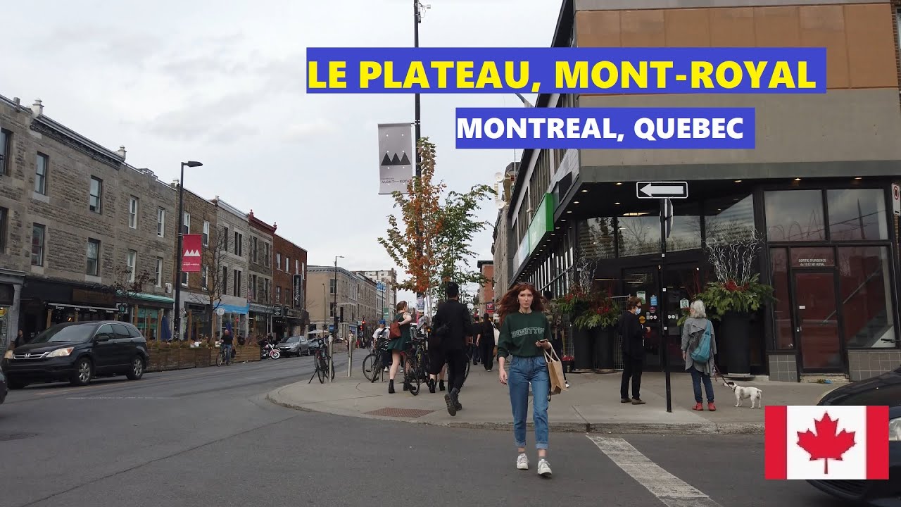 Montreal, Quebec, Canada | Le Plateau | Walking Tour (4K)