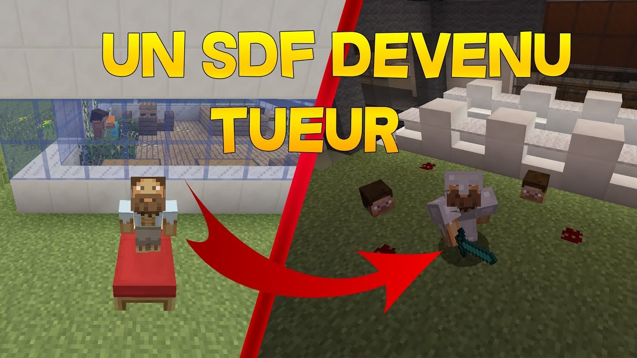 MINECRAFT COURT MÉTRAGE : UN SDF DEVENU TUEUR !