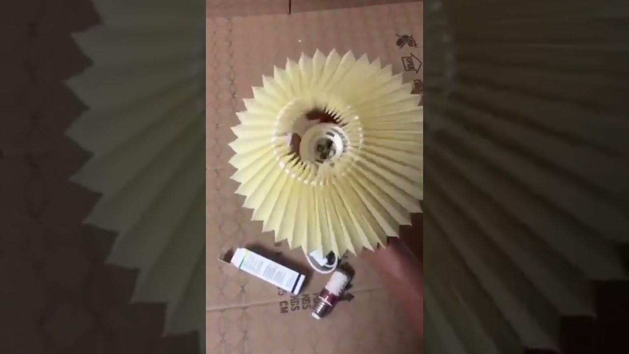 How to Install the Korean Pleated Table Lamp Ins Diy Ceramic Table Lamps ?