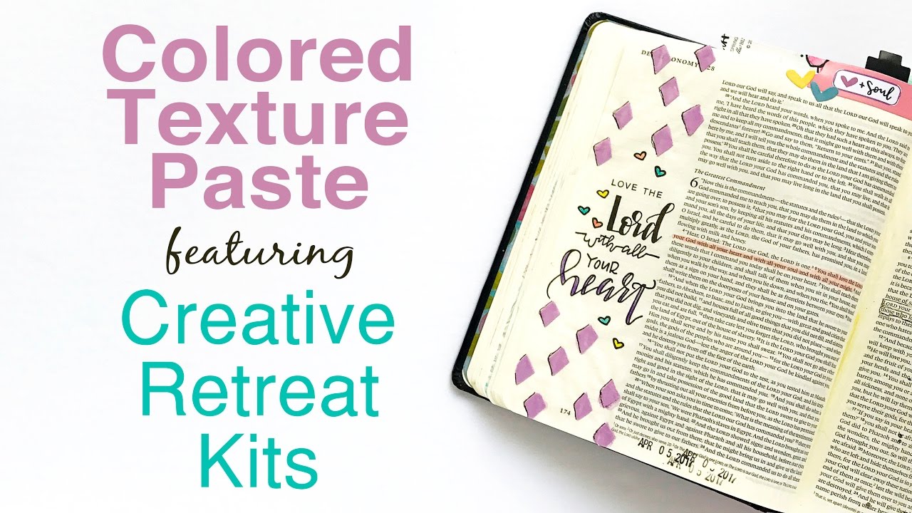 Bible Journaling Process featuring Creative Retreat Kits