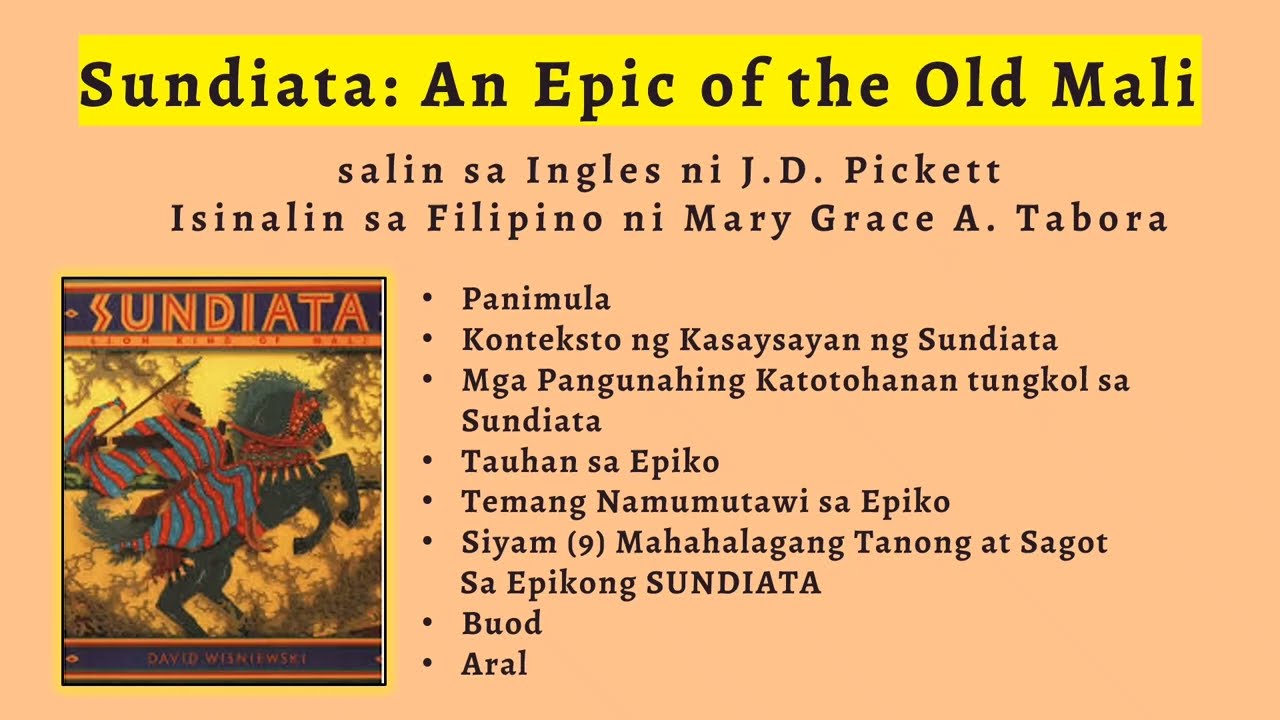 Sundiata Epiko ng Sinaunang Mali