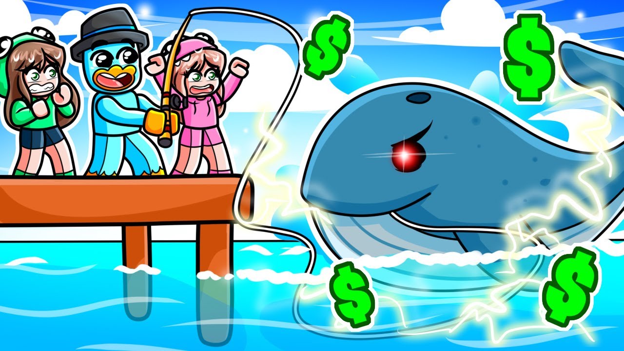 PESQUÉ una BALLENA Con IMANES en Roblox!