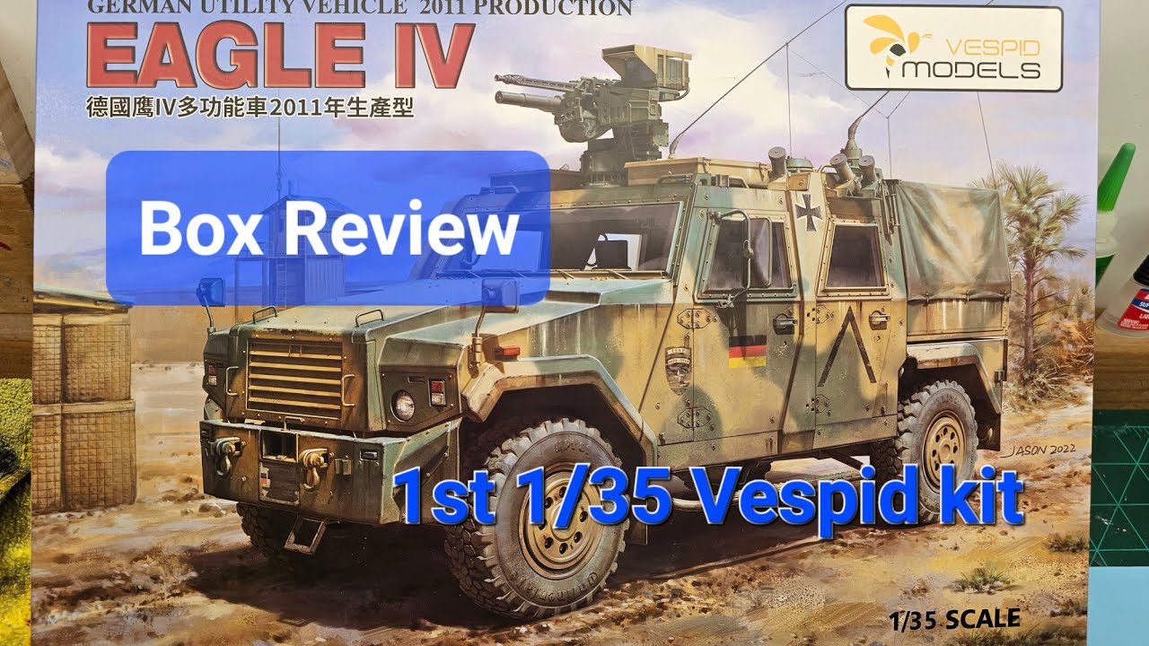 Vespid Models 1/35 Eagle IV German Utility Vehicle Box Review (Video #93)