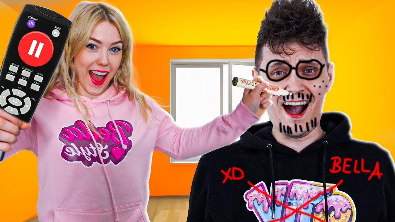 PAUSE CHALLENGE Z MOJĄ DZIEWCZYNĄ w PRAWDZIWYM ŻYCIU! | Vito i Bella