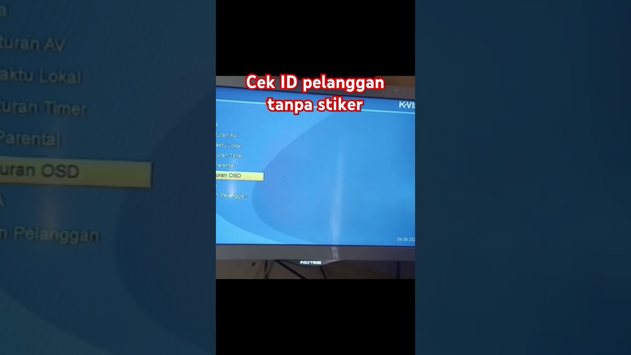 car cek ID pelanggan k vision yang stikernya hilang @REaudioservice #tv