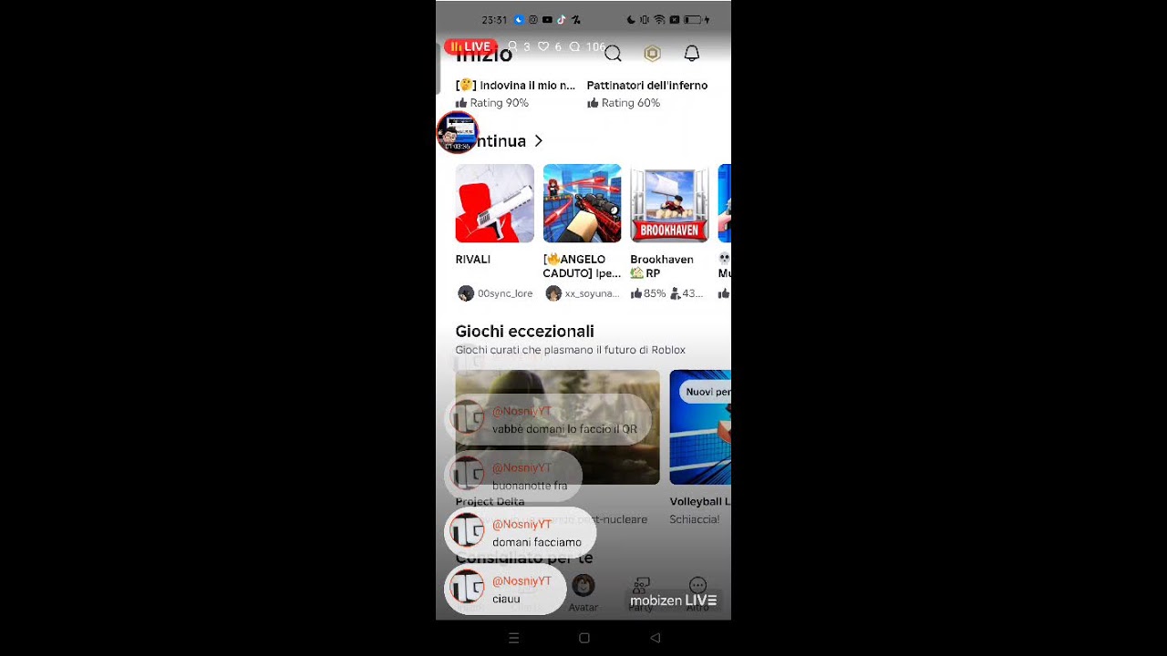 LIVE SU ROBLOX CON GLI ISCRITTI!!
