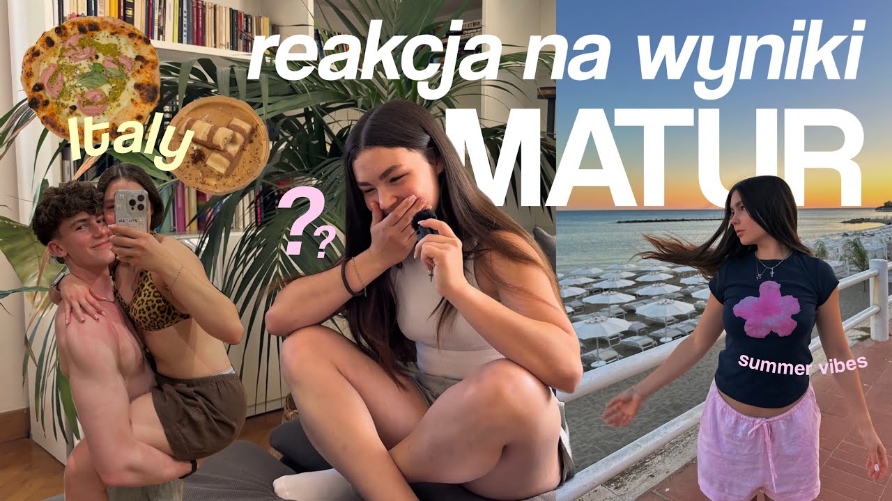 MOJA REAKCJA NA WYNIKI MATUR W RZYMIE 💅🏼 wszystko co jem, fajne miejscówki, włoski klimat