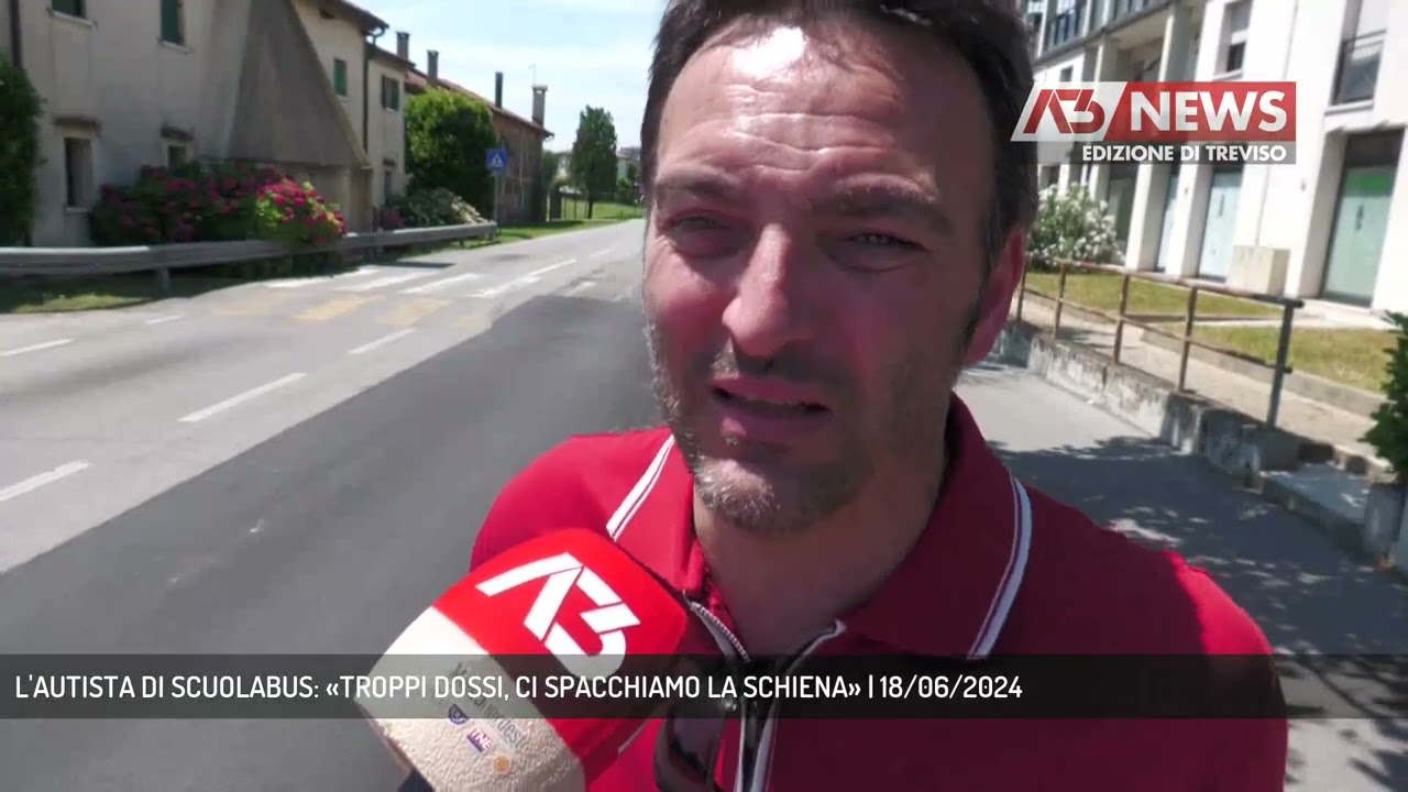 L'AUTISTA DI SCUOLABUS: «TROPPI DOSSI, CI SPACCHIAMO LA SCHIENA» | 18/06/2024