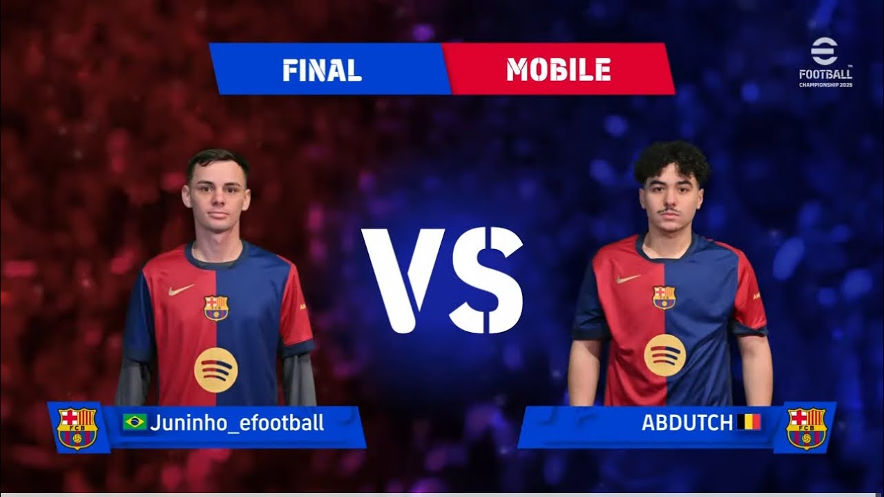 FINAL DO MUNDIAL CHAMPIONSCHIP BARCELONA JUNINHO vs ABDUTCH NO EFOOTBALL 25 MOBILE