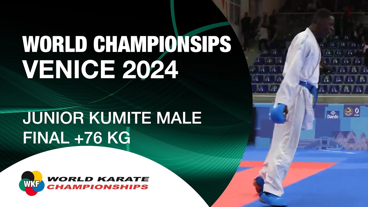 JUNIOR KUMITE MALE +76 KG FINAL | World Cadet, Junior & U21 Karate Championships | WKF
