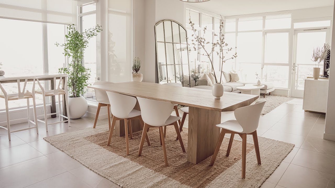 My NEW Cozy Minimalist Living Room & Kitchen Makeover | Designing My Hooga Home - Part 3