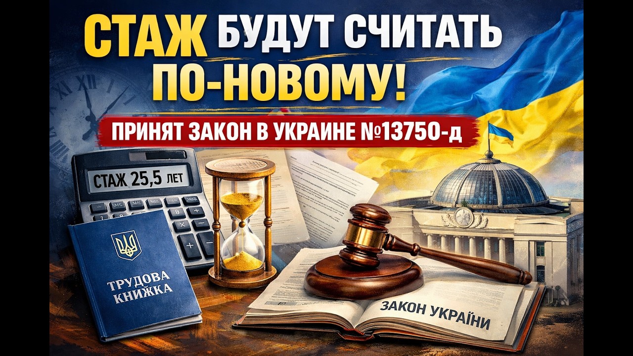 👉Стаж будут считать по-новому -принят Закон в Украине#новостиукраины #пенсионній стаж#пенсия #жизнь