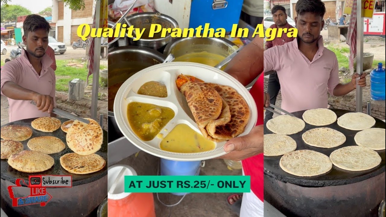 Most epic paneer paratha at just ₹25! Agra street food