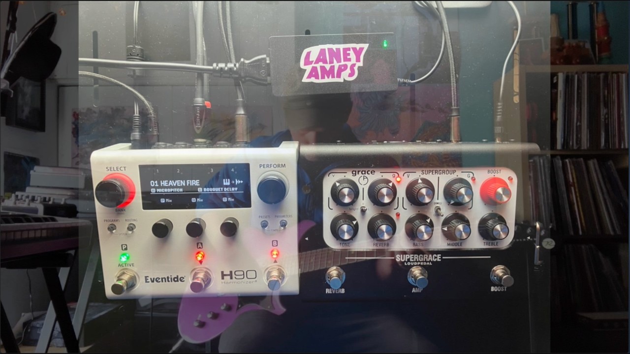 Laney Supergrace - Classic Post-Punk Riffs w/ Reeves Gabrels Reverend Dirtbike & Eventide H90