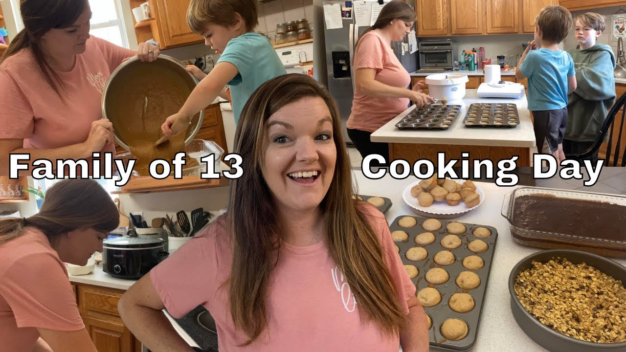 Large Family Treat Making Day & EASY CROCKPOT Dinner