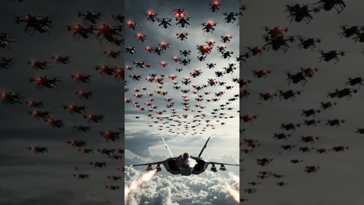 AI drone swarm control explained #yt #futuretech #shortsfeed #subscribe #airforce #drone