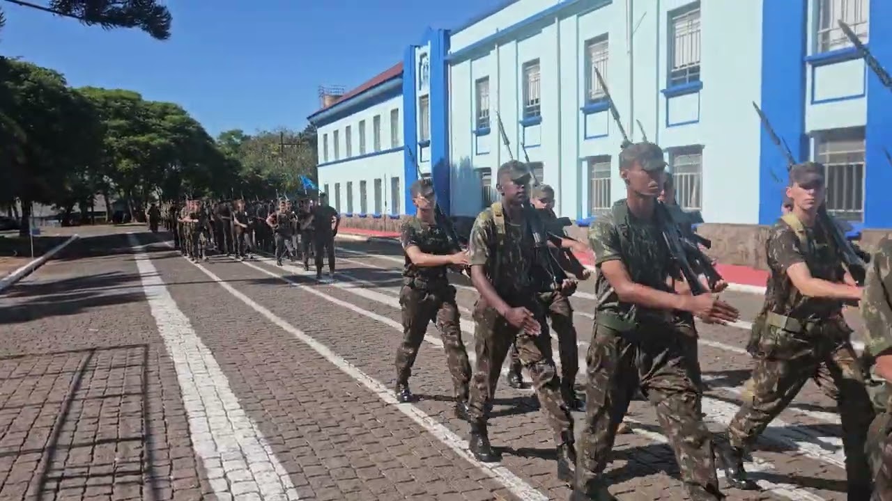 Treinamento desfile Passagem de Comando