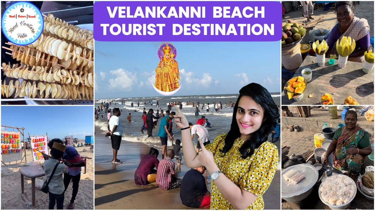 Velankanni Beach Beautiful Tourist Destination in Tamilnadu | Games at the Beach | Spiral Potato 😍🔥