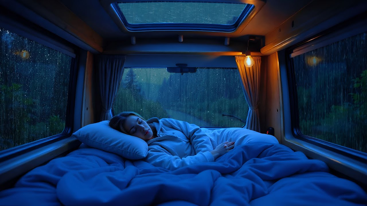 🔴 Heavy Rain Sounds to Stop Overthinking - Calm Car Ambience for Better Sleep and Relaxation