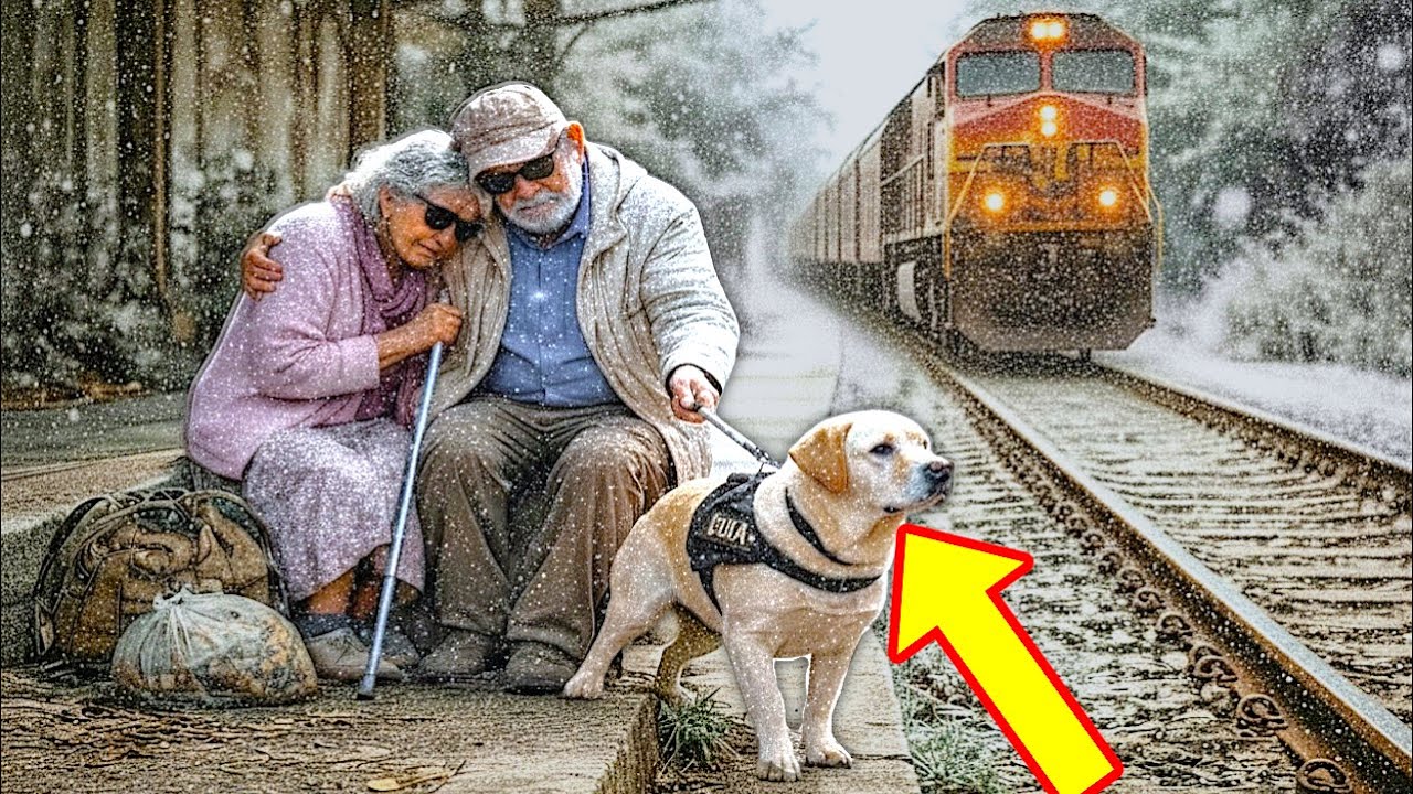 Pareja ciega fue desalojada con su perro guía. Lo que el perro hizo después fue milagroso 🐕