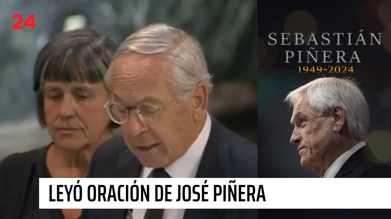 La intervención de José Piñera: leyó oración en homenaje a su hermano Sebastián | 24 Horas TVN