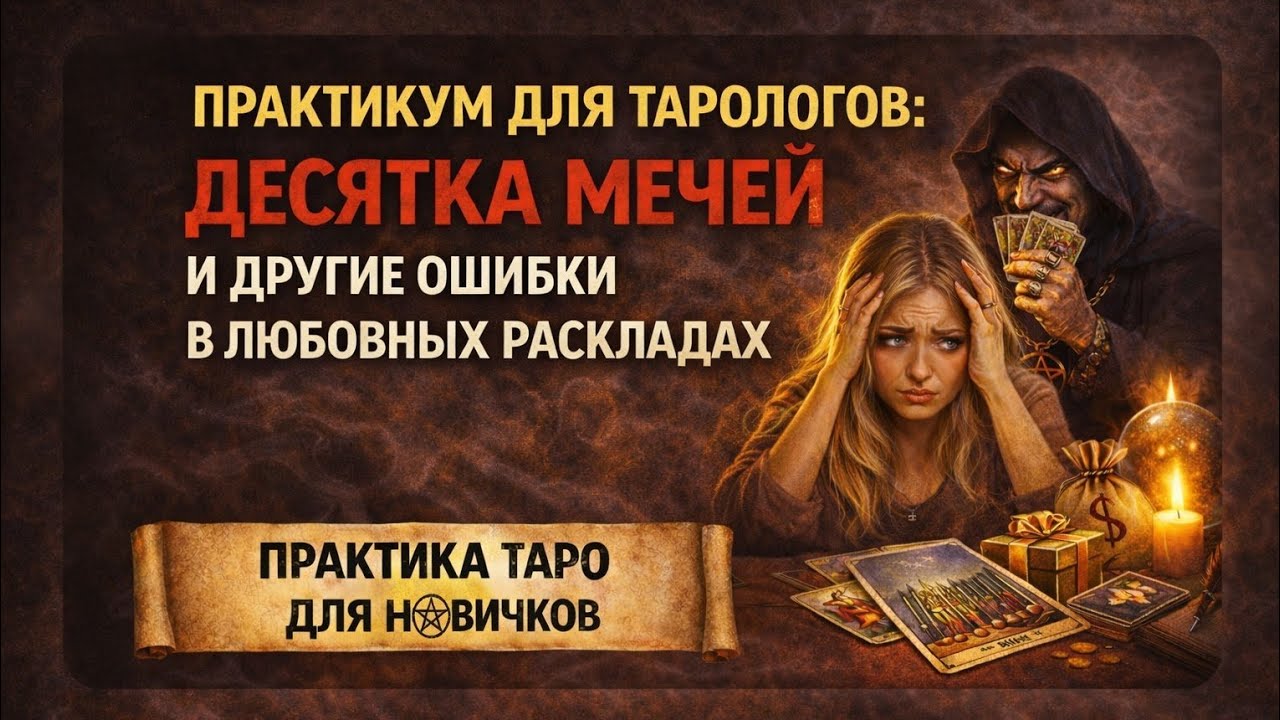 Практикум для тарологов: Десятка Мечей и другие ошибки в любовных раскладах.