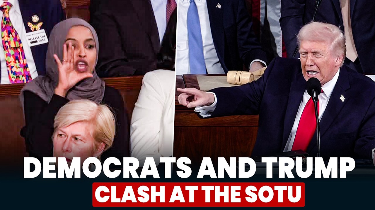 Ilhan Omar Screams At Trump During State Of The Union | Democrats and Trump clash at the SOTU |USA