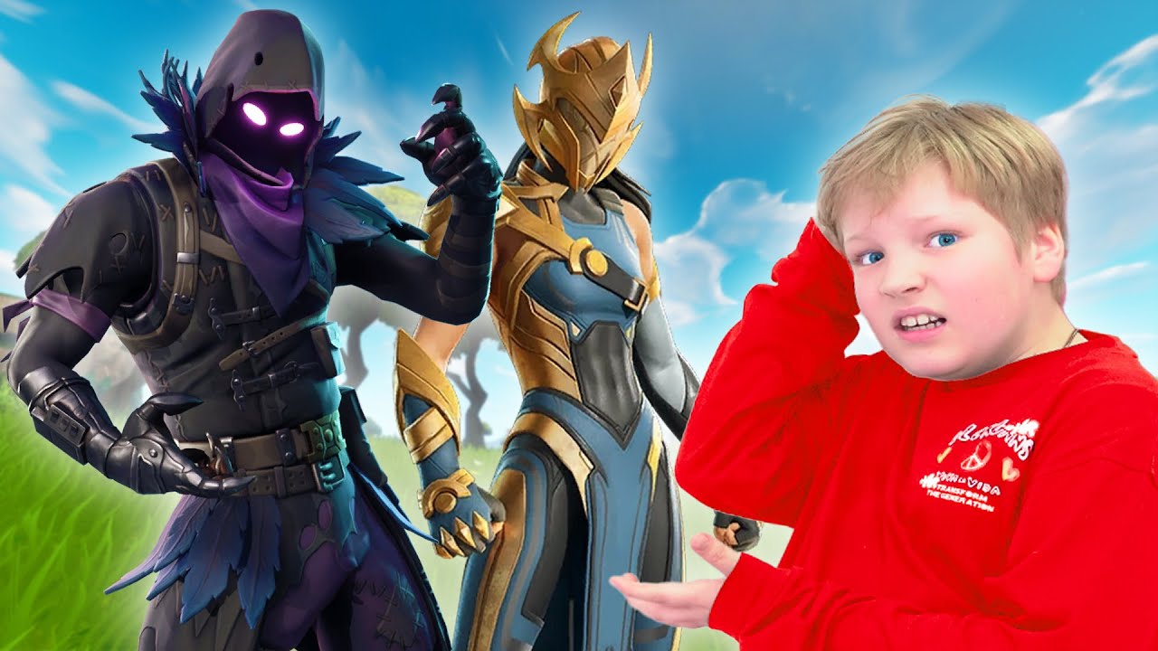 Dad and Akim play Fortnite ranked Duo play with Odyssey and Raven skins.