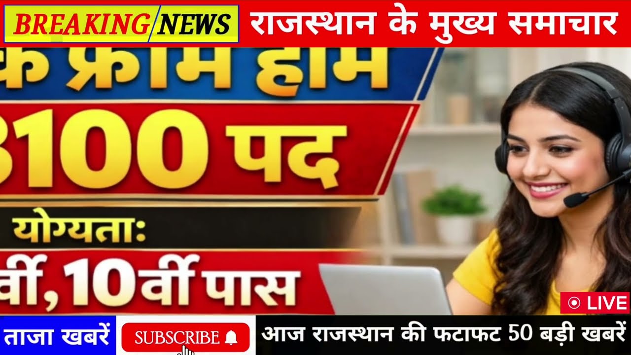 08 February 2026 | Rajasthan Ki 50 Badi Khabrein | Aaj Ki Sabse Badi Updates | Rajasthan News Today