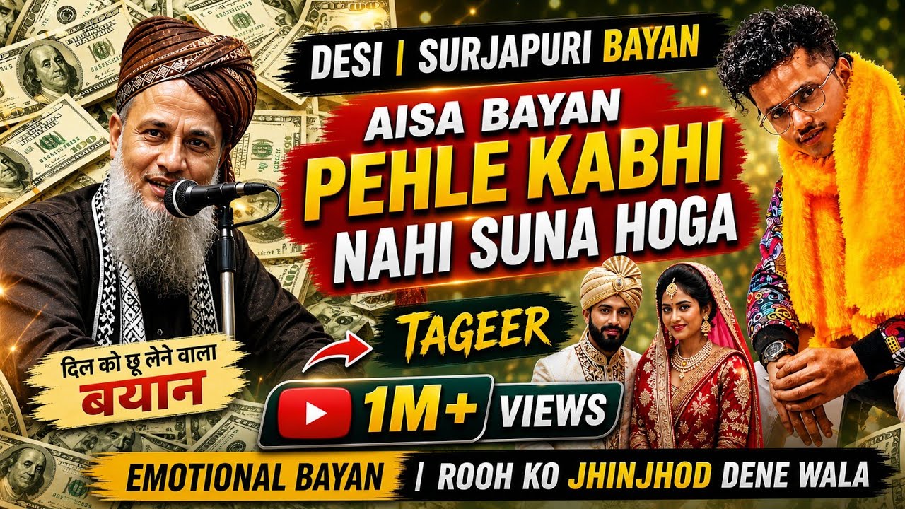 Desi | Surjapuri Bayan | Aisa Bayan Pehle Kabhi Nahi Suna Hoga Tageer @Ainuddinbhai-o8s 
