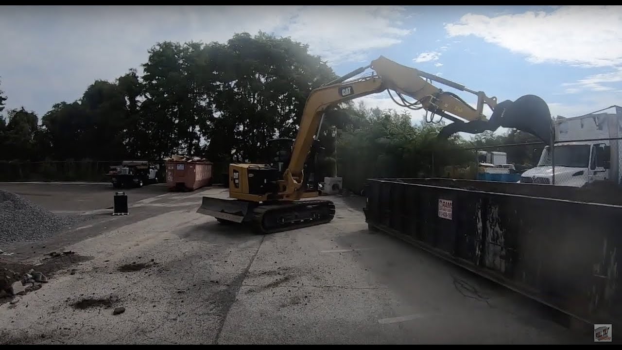 2019 (Brand New) Cat 308cr putting it to work install drain pipe & inlets