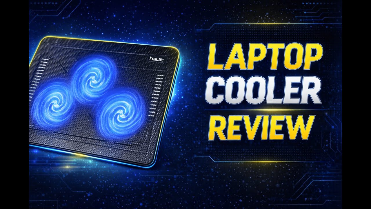 Review - havit HV-F2056 15.6"-17" Laptop Cooler Cooling Pad - Slim Portable USB Powered (