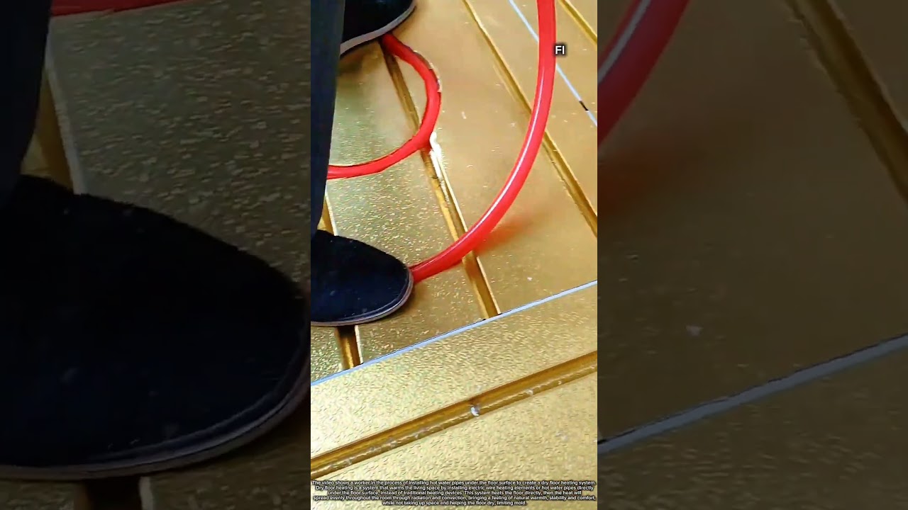 Dry Floor Heating System Installation