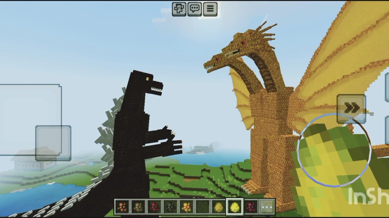 MINECRAFT GODZILLA VS KING GHIDORAH