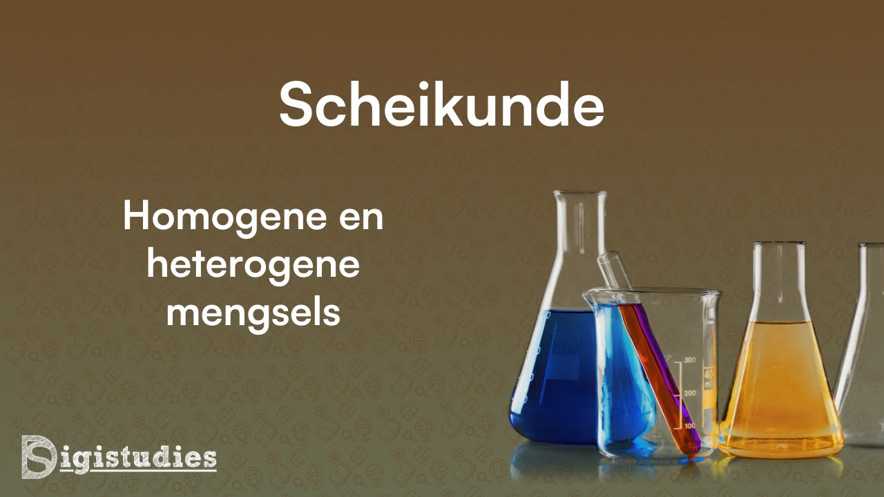 Scheikunde - Homogene en heterogene mengsels