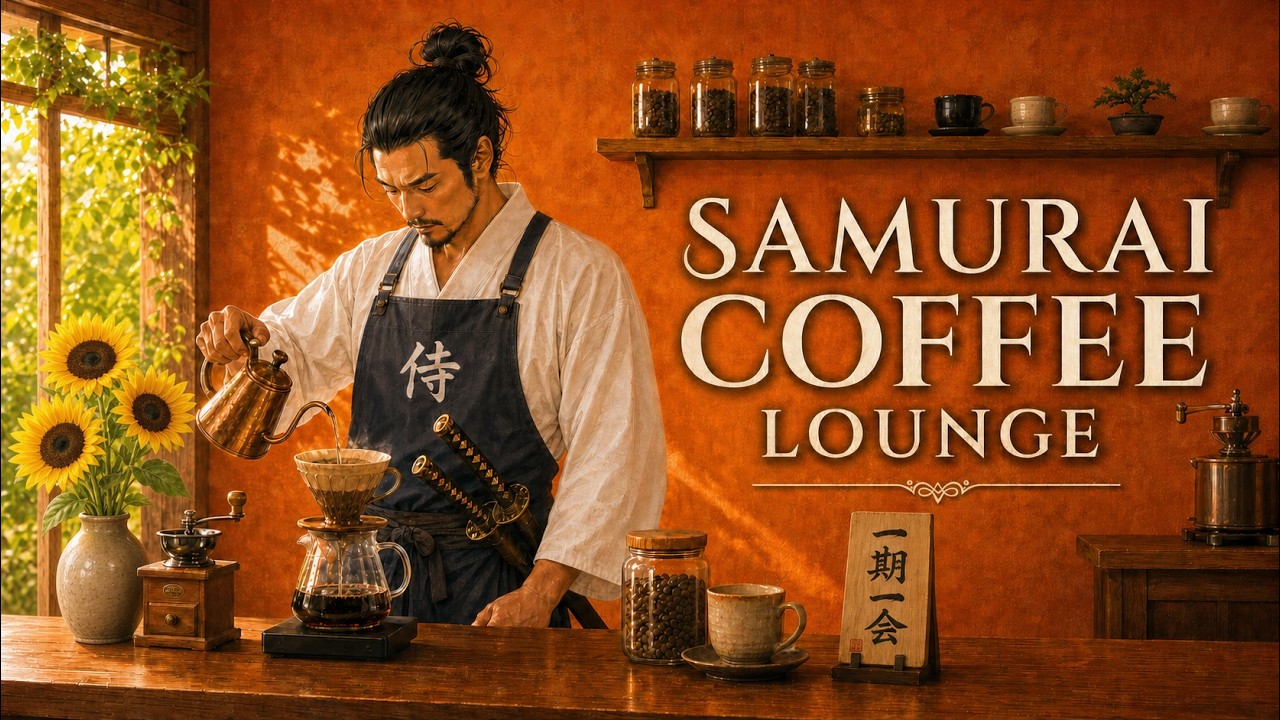 Samurai Coffee Lounge ☕ Summer Japanese Lofi Jazz for Work & Study (2 Hours)