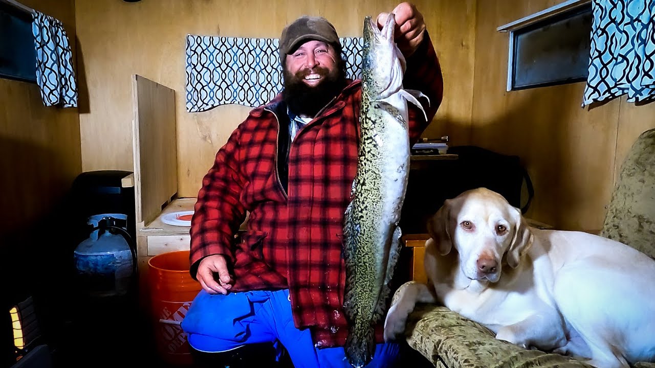 Ice Fishing Chesuncook Lake out of Rip Dam Sporting Camps