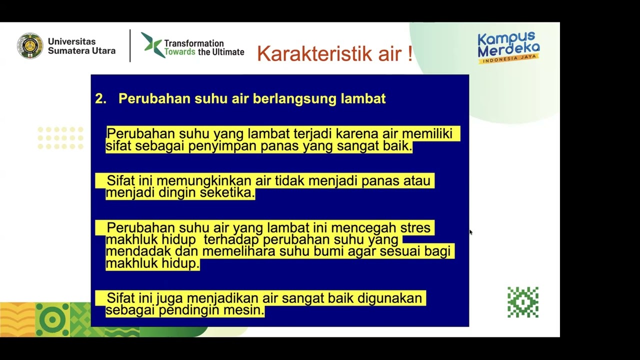 Kuliah 1 . Kualitas Air