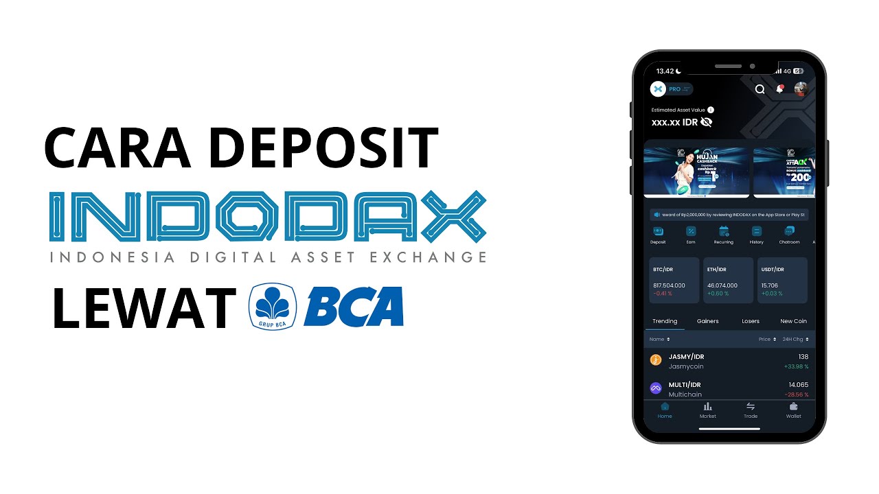 Berhasil ! Cara Deposit Indodax Lewat M Banking BCA Terbaru
