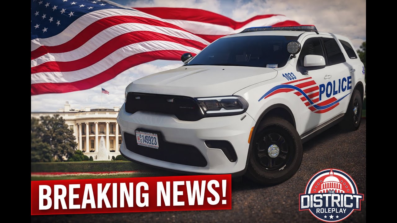 TROUBLE IN WASHINGTON D.C OFFICER DOWN ! | FIVE M | THE  DISTRICT ROLEPLAY EP # 5