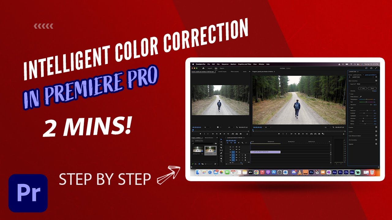 Premiere Pro - Интеллектуальная цветокоррекция с использованием Sensei A.I. - Автоматическая цвет...