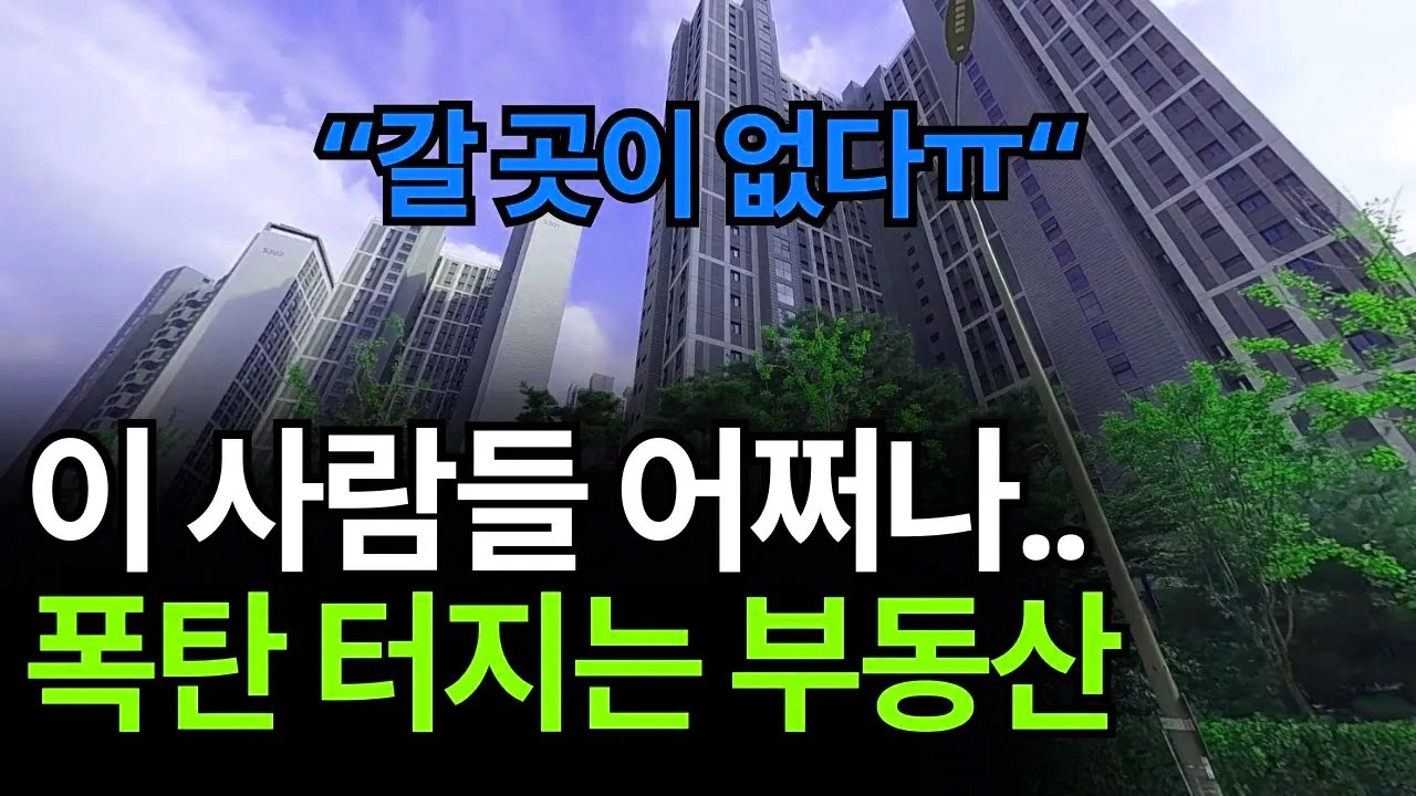 심각하게 요동치는 부동산 시장 속에서 갈 길을 잃어버린 사람들의 안타까운 사연과 실태입니다.