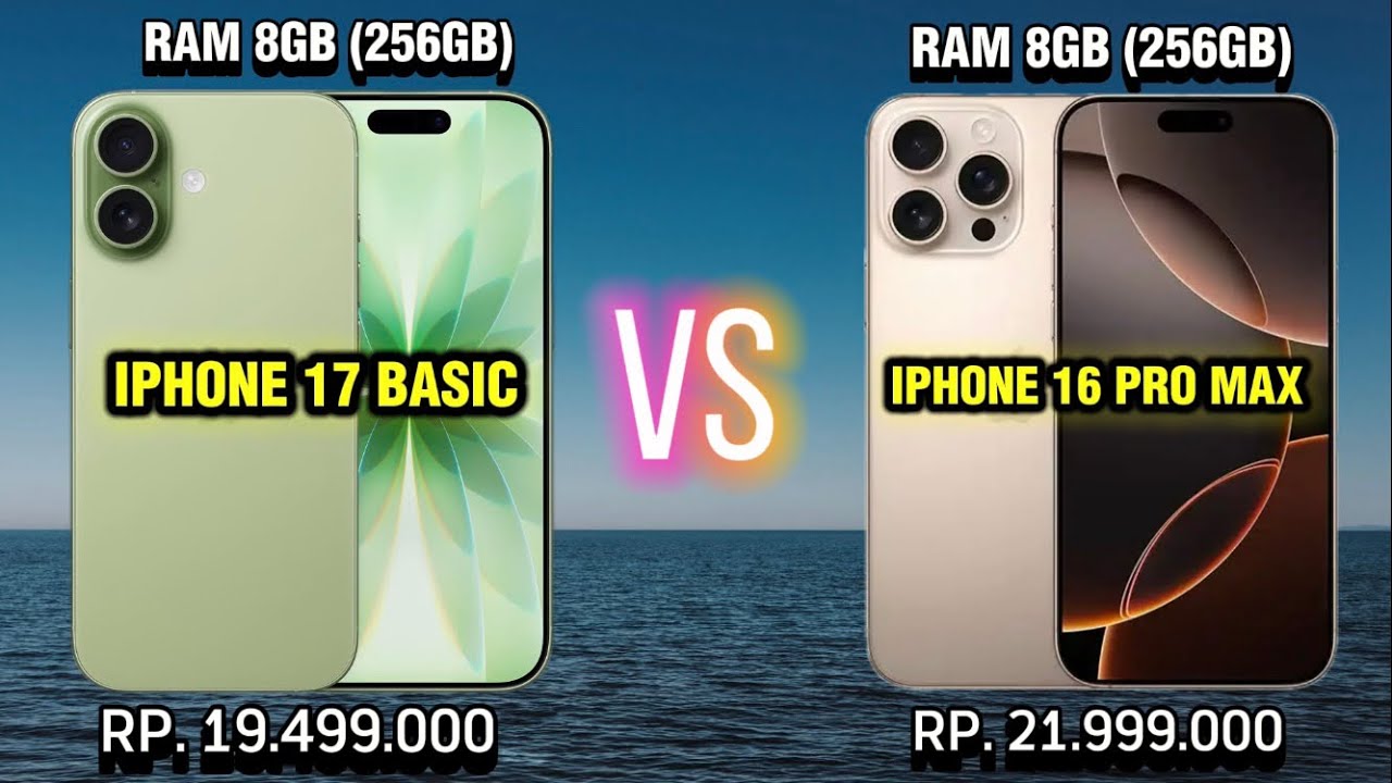 iPhone 17 Basic vs iPhone 16 Pro Max 🔥 Perbandingan Lengkap Wajib Ditonton! 😱