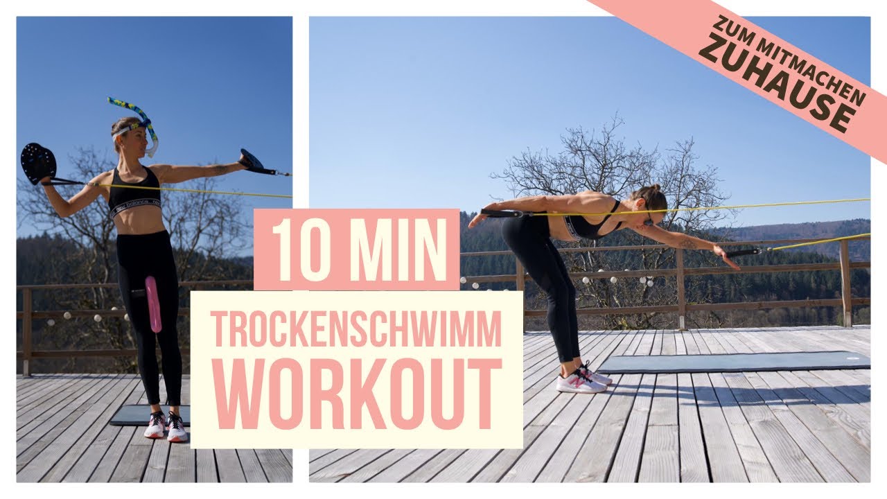 10 Minute swim workout for Triathletes and Swimmers | Core & Band Exercises