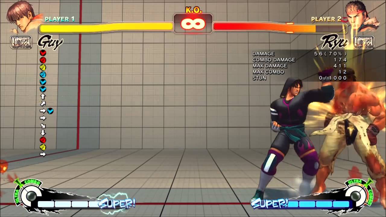 USF4: Guy NEW Counter Hit Combos (Don't Focus on GUY!!!)