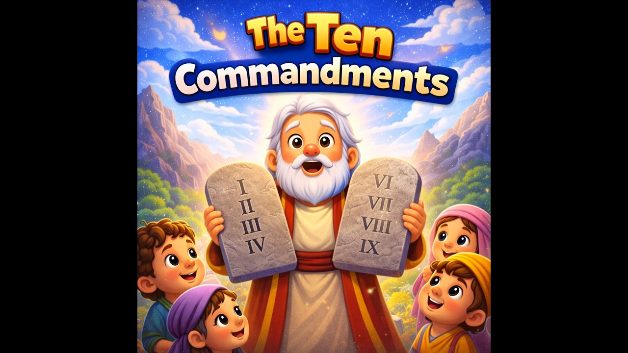 The Ten Commandments | Rules for Living Well | Children's Bible Story