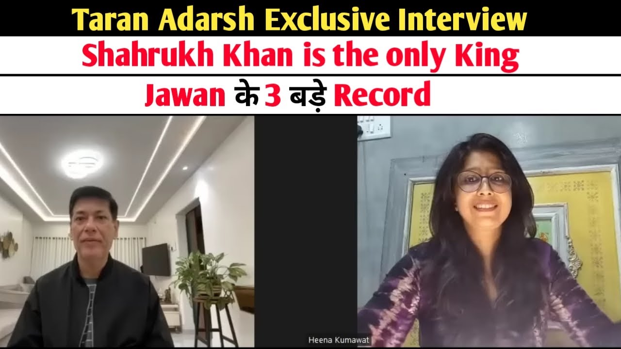 Taran Adarsh exclusive : Jawan Record | Shahrukh Khan is the only King | Jawan ke 3 bade Record